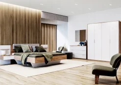 Szafa przesuwna Bella 200cm biała połysk