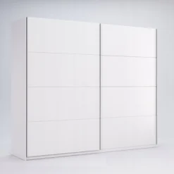 Szafa przesuwna Flory 200 cm biały połysk