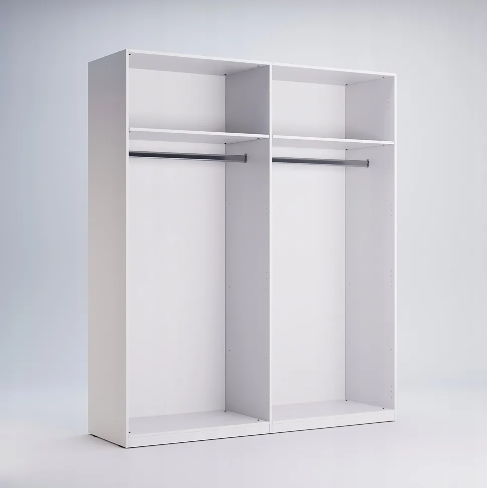 Szafa przesuwna Flory 150 cm biały połysk