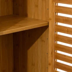 Szafka łazienkowa wysoka Sicela bambusowa