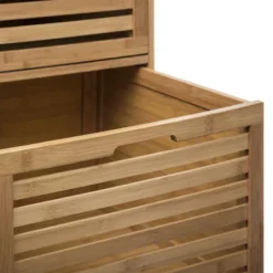 Szafka bambusowa Sicela z 3 szufladami i kółkami