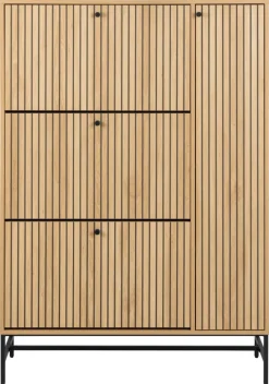 Szafka na buty Albany szeroka dąb naturalny