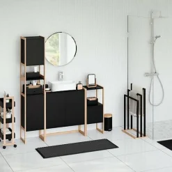 Szafka Natureo na papier toaletowy        czarna