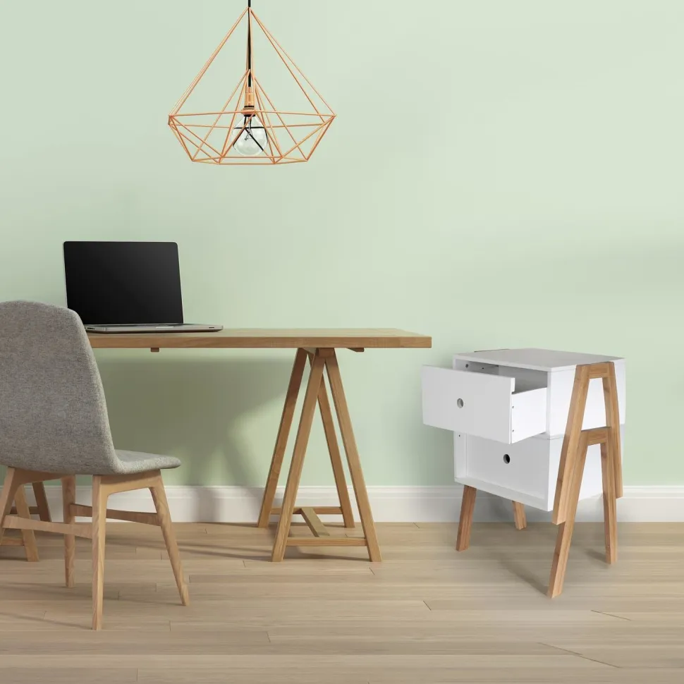 Szafka nocna Crane biała