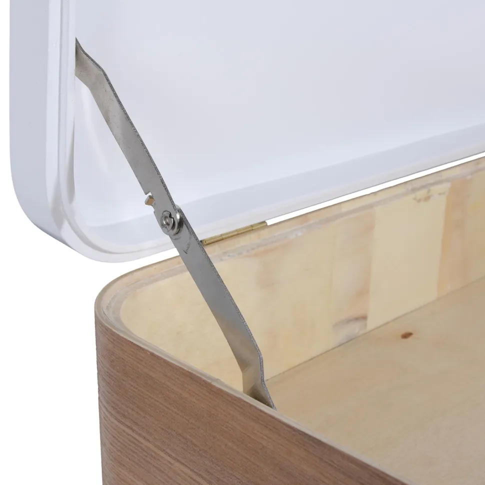 Szafka nocna Elin biała/ naturalna