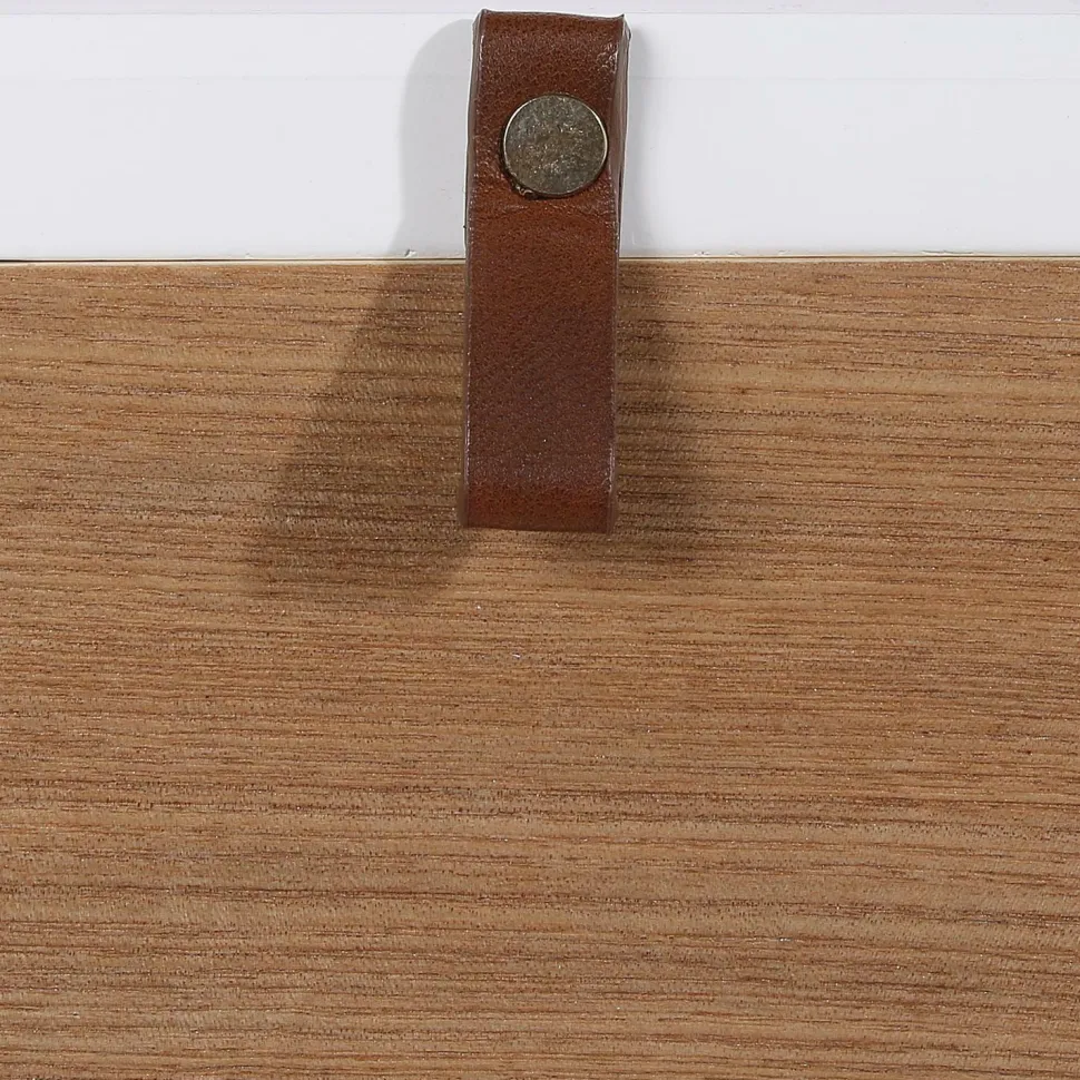 Szafka nocna Elin biała/ naturalna