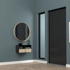 Szafka nocna Joliet czarny/naturalny