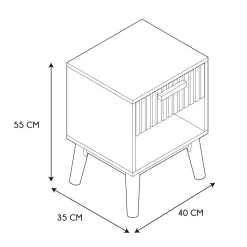 Szafka nocna Klaus naturalna
