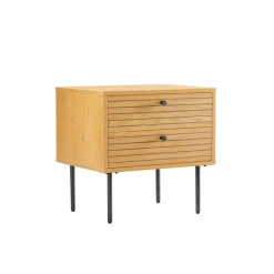 Szafka nocna Lattes dąb z 2 szufladami