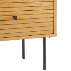 Szafka nocna Lattes dąb z 2 szufladami