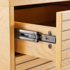 Szafka nocna Lattes dąb z 2 szufladami