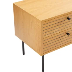 Szafka nocna Lattes dąb z 2 szufladami