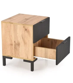 Szafka nocna Meunier dąb craft, czarny