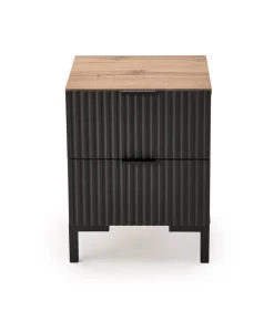Szafka nocna Meunier dąb craft, czarny