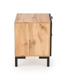 Szafka nocna Meunier dąb craft, czarny