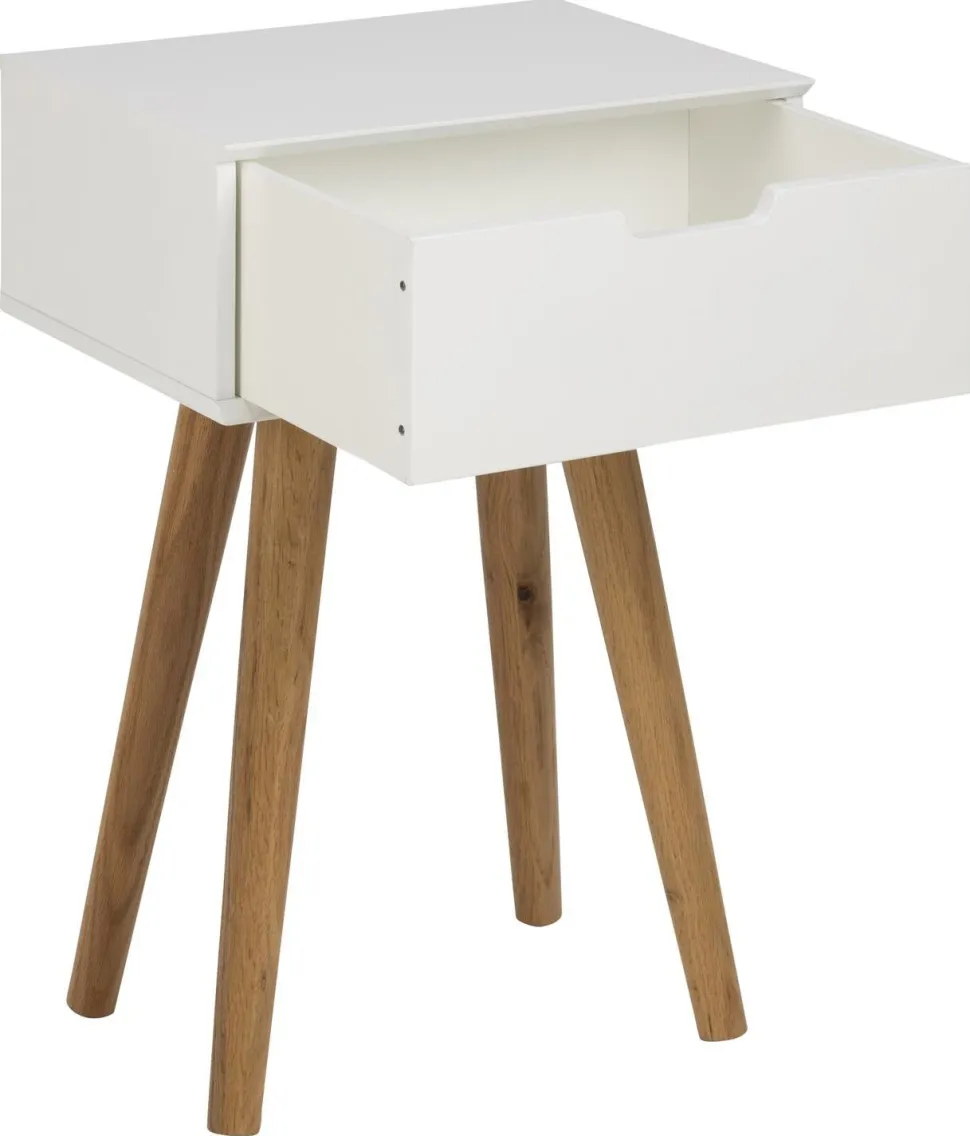 Szafka nocna Mitra biały/naturalny
