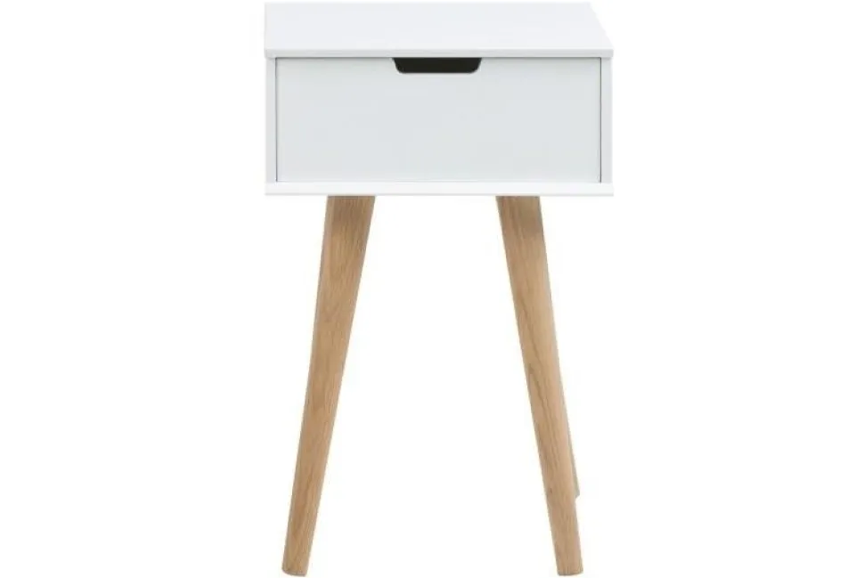 Szafka nocna Mitra biały/naturalny