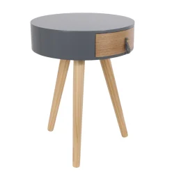 Szafka nocna Nora szara/naturalna