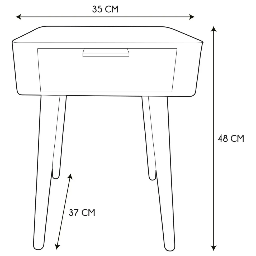 Szafka nocna Padano niebieska outlet