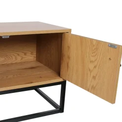 Szafka RTV Abbott dąb/czarna