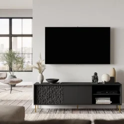 Szafka RTV Afir czarna 180cm