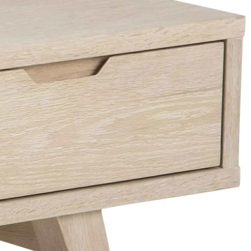 Szafka RTV A-line dąb bielony