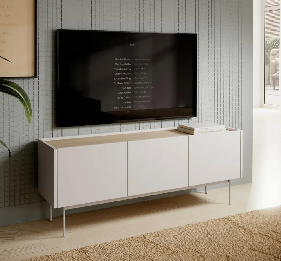 Szafka RTV Cashmer beżowa