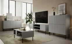 Szafka  RTV Harbin szara/czarna