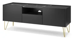 Szafka RTV Marbren czarna