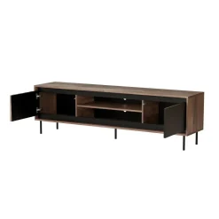 Szafka RTV Miri orzechowa/nogi czarne