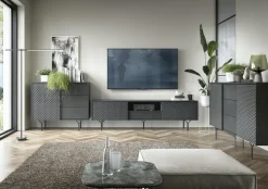 Szafka RTV Navara 180cm czarna