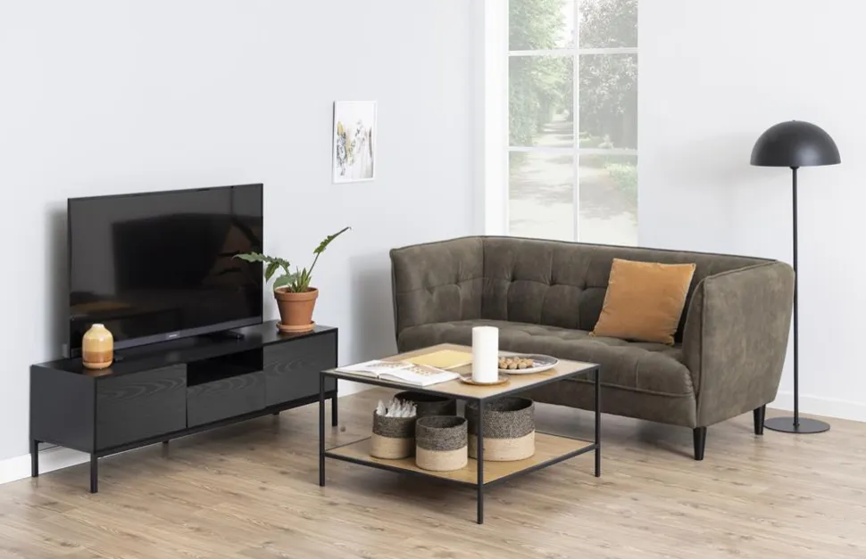 Szafka RTV Seaford czarna