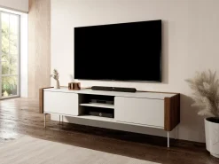 Szafka RTV Taberg beżowa/ orzech