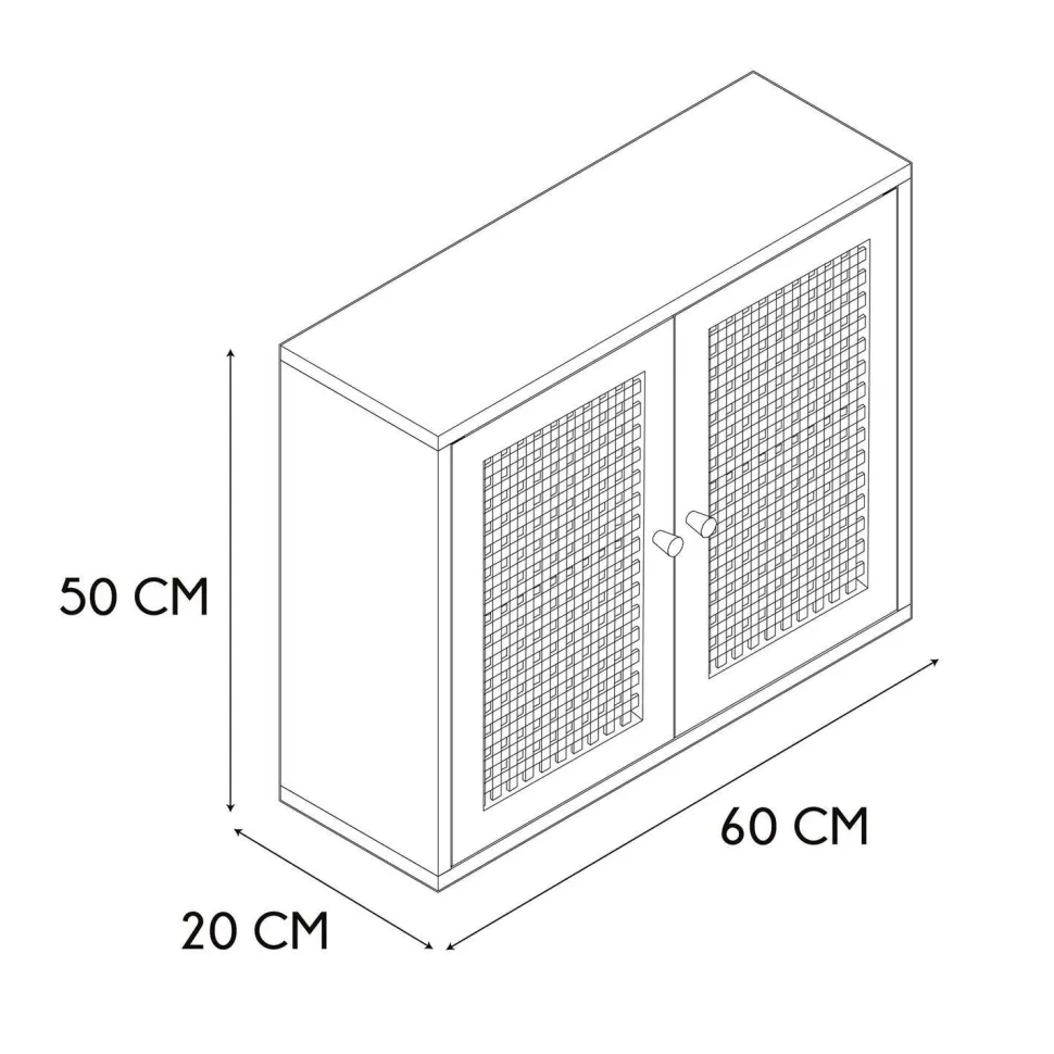 Szafka wisząca Bali naturalna
