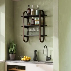 Szafka wisząca Bellwood czarny/orzech