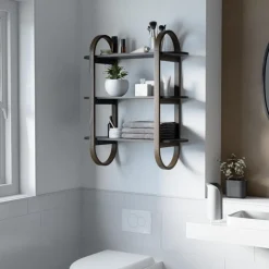 Szafka wisząca Bellwood czarny/orzech