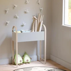 Szafka/kwietnik Bellwood biały/naturalny