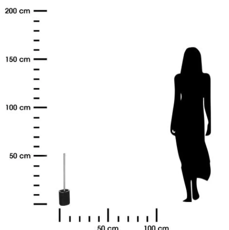 Szczotka do WC Siliflex czarna
