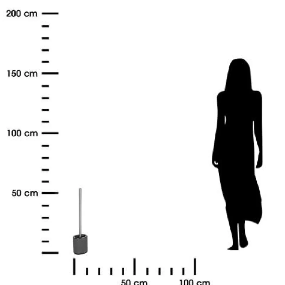 Szczotka do WC Siliflex szara