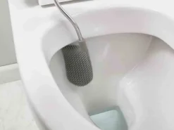 Szczotka toaletowa, stalowa, Flex JJ biały/srebrny