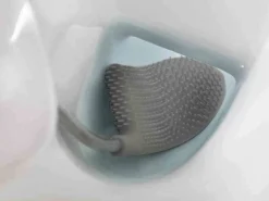 Szczotka toaletowa, stalowa, Flex JJ biały/srebrny