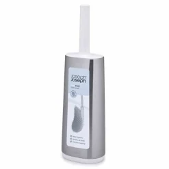 Szczotka toaletowa, stalowa, Flex JJ biały/srebrny