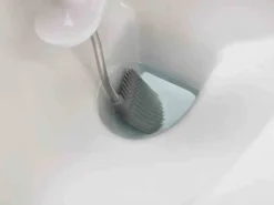 Szczotka toaletowa, stalowa, Flex JJ biały/srebrny