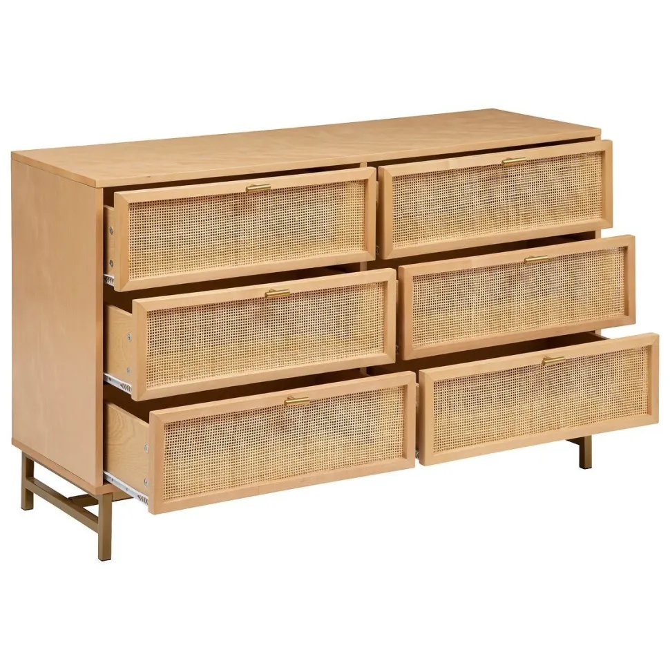 Szeroka komoda Rayo rattan