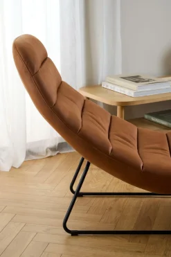 Szezlong Chaplin brązowy Kentucky brandy 9