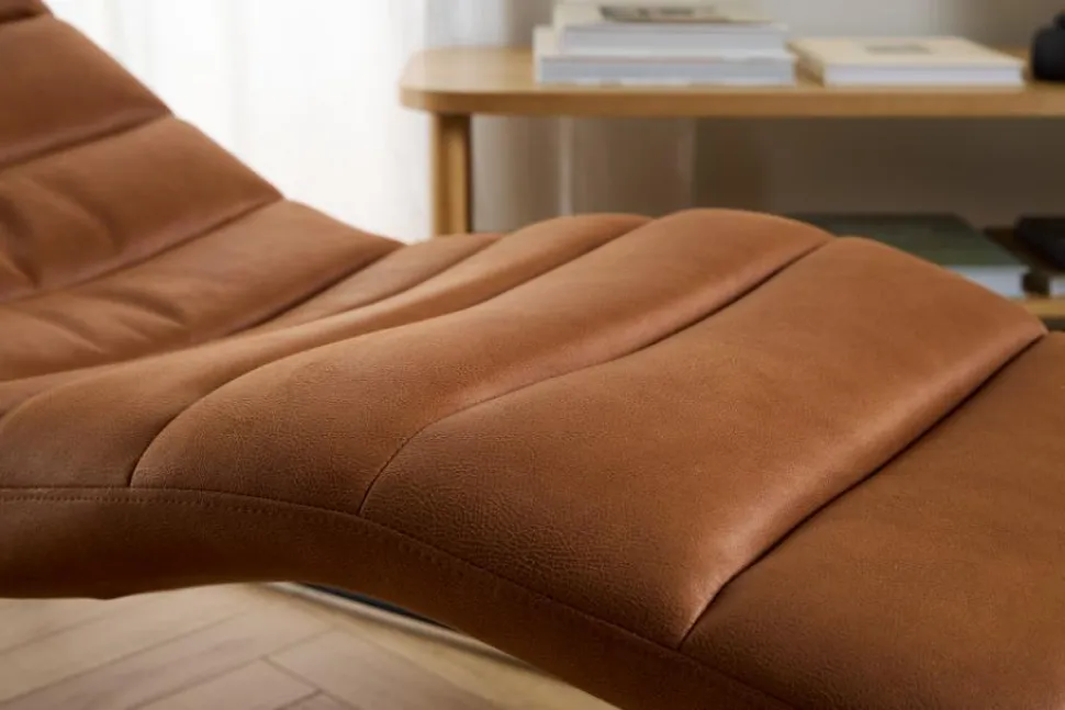 Szezlong Chaplin brązowy Kentucky brandy 9