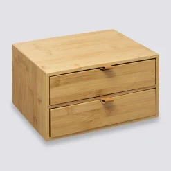 Szkatułka bambusowa z 2 szufladami