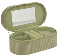 Szkatułka Enya zielona sztruks