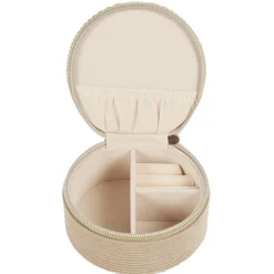 Szkatułka sztruksowa Velo beżowa