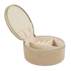 Szkatułka sztruksowa Velo beżowa